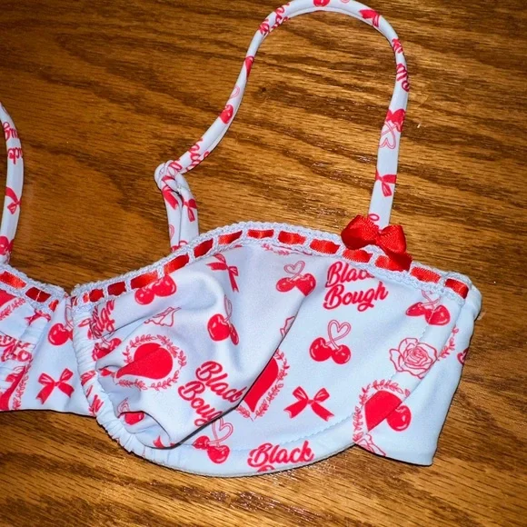 blackbough swimwear cherry bikini top - Picture 2 of 5